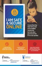 Be Safe and Secure Online poster